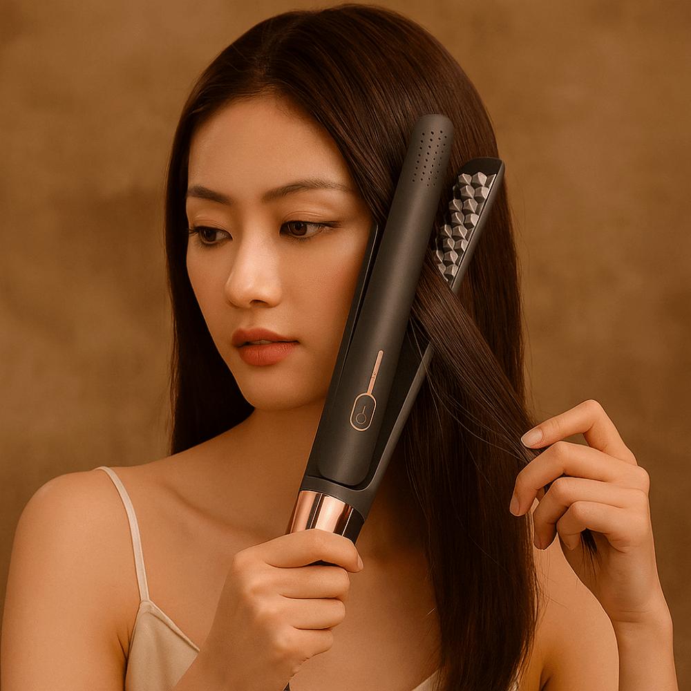 Negative Ion Hair Straightener Quick Heating Curling Iron Corn Hair Flat Iron Salon