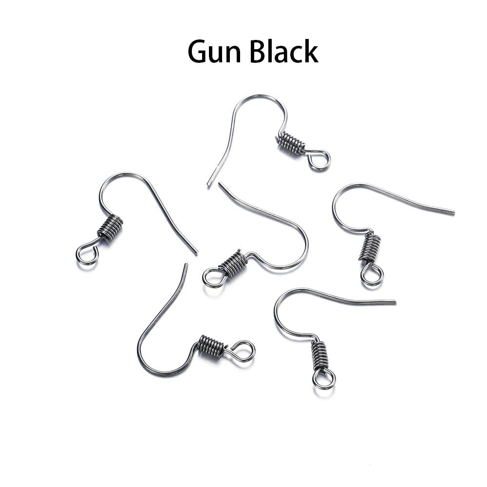 100pcs/lot 20*17mm 10 Color Iron Bead Charms Earring Wires With Ear Hook Earrings Clasp Findings Supplies For Jewelry Making DIY