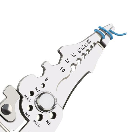 Многофункциональные клещи для зачистки проводов, щипцы для резки кабеля с нескользящей ручкой, высокопрочные, острые, с удобной ручкой, плоскогубцы для зачистки проводов