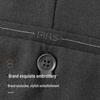 Sugiyama Men's Wool Lyocell Blend Business Casual Straight Leg Pants