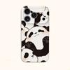 Cute Adorable Cozy Panda Face Graphic Art Film Aesthetic Protective Shockproof Bumper Phone Case Cover For iPhone 14 15 16 Pro Max Plus