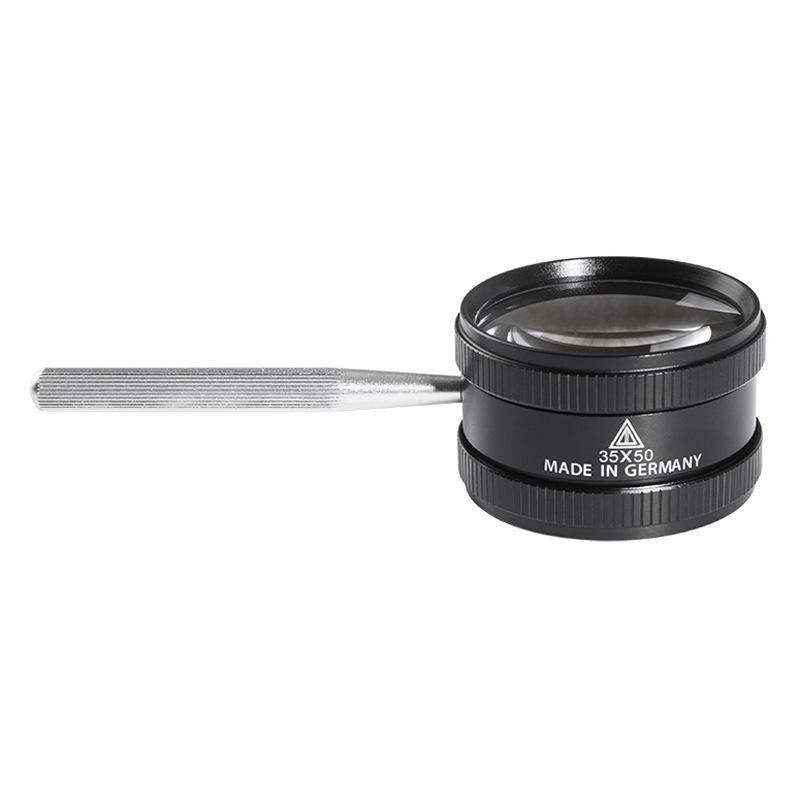 35x Handheld Magnifying Glass Optical Lens With Metal Handle High Magnification Loupe Reading Jewelry Stamps Magnifiers