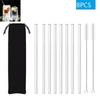 20-1Pcs Eco Friendly Glass Straws Reusable Drinking Metal Straw with Brushes Smoothies Milkshake Cocktails Party Bar Accessory Cup Holders 5