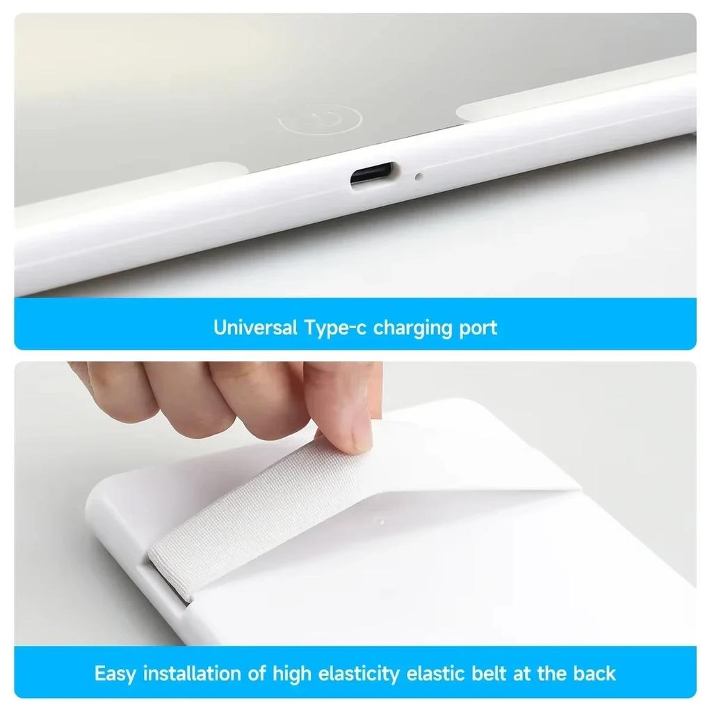 Зеркала для макияжа в салоне автомобиля, солнцезащитный козырек, светодиодное зеркало для девочек и женщин, перезаряжаемое заполняющее освещение, универсальное косметическое зеркало