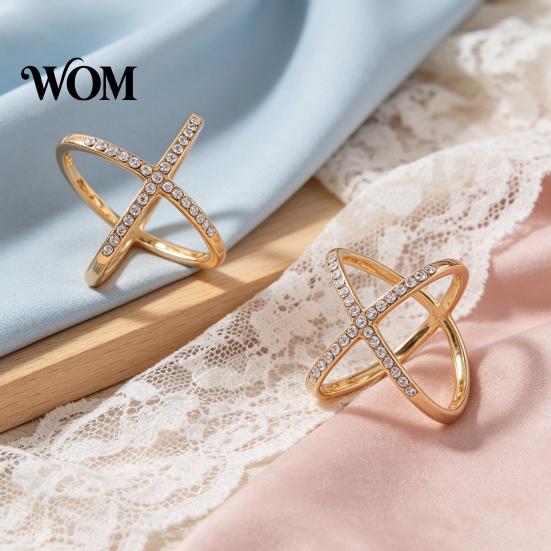 Women Scarf Accessory Rhinestone X-Shape Ring, Metal Geometric Clip, Sparkling Modern Clip Slide Ring for Silk Scarves Neckerchiefs Shawls Shirts