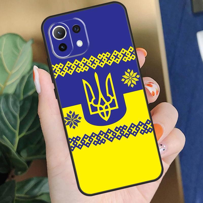 Чехол Флаг Украины для Xiaomi 15 14 Ultra 13T 14T 15T Pro 17 Pro Max POCO X7 X5 X6 F5 F6 F7 F8 Pro Чехол