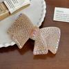 Trendy Rhinestone Bow Knot Acetate Hair Clip High-end Hair Accessory For Women
