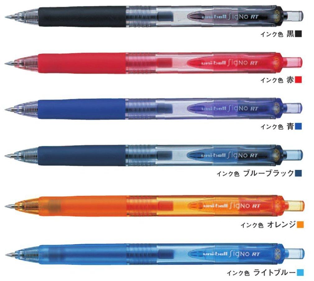 Mitsubishi Pencil Ручка-шариковая Signo RT, Упаковка 10 шт., 0,38 мм, Черная, UMN103.24,