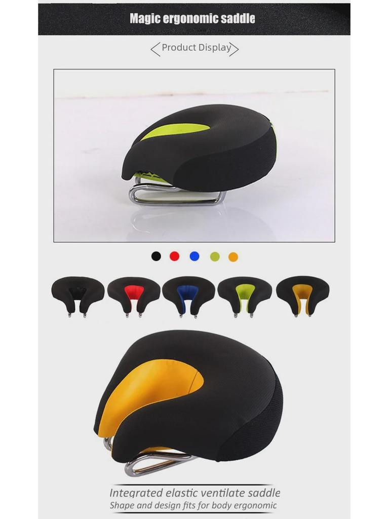 Велосипедное седло без носа: Утолщенная, супермягкая, безрукавная подушка для шоссейных и горных велосипедов