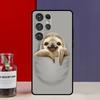 Милый Кавайный Ленивец Лицо Чехол Funda Для Samsung Galaxy S25 Ultra S9 S10 S20 S21 S22 Plus S23 Ultra S24 FE Чехол для Телефона
