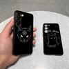 Лунное Колдовство Таро Мистический Тотем Кот Для Samsung Galaxy S23 S24 S25 Ultra S22 Plus S21 Черный Мягкий Чехол Водонепроницаемый Мягкий Чехол