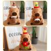 Adorable Capybara Plush Toy With Cartoon Flower Design For Cozy Home Decor