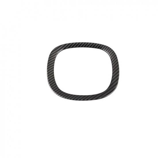 For Volvo XC90 2016- ABS Carbon Fiber Steering Wheel Cover Panel Trim 1PCS