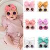 2pcs/set Wide Children Bowknot Headband Cotton Kids Sunglasses Set Hair Accessories
