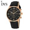 Men Quartz Wristwatch Watch Round Dial Precise Pointer Display Shockproof Scratch-resistant Calendar Male Faux Leather Strap Fashion Simple