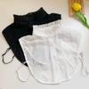 Women'S Fake Collar Cotton Shirt Collar White Lapel Shirt Versatile Stand-Up Collar