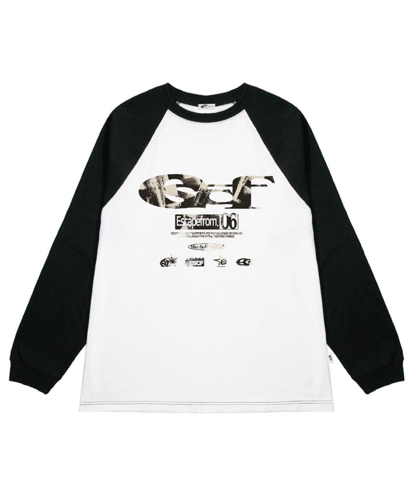 ESCAPEFROM Stamp Escf Logo Collage Print Long Sleeve [2 Colors]