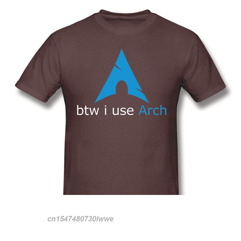 Кстати, я использую Arch Anime Clothes Design Linux Программу Операционную Систему Новинка Дизайн Хлопок Унисекс Футболку