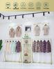 Mannequin Display Rack: Women's Clothing Store, Movable Gold Wrought Iron Hanging Rack