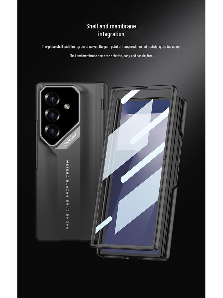 Тонкий магнитный чехол для Samsung Z Fold7 Supercar с защитой шарнира