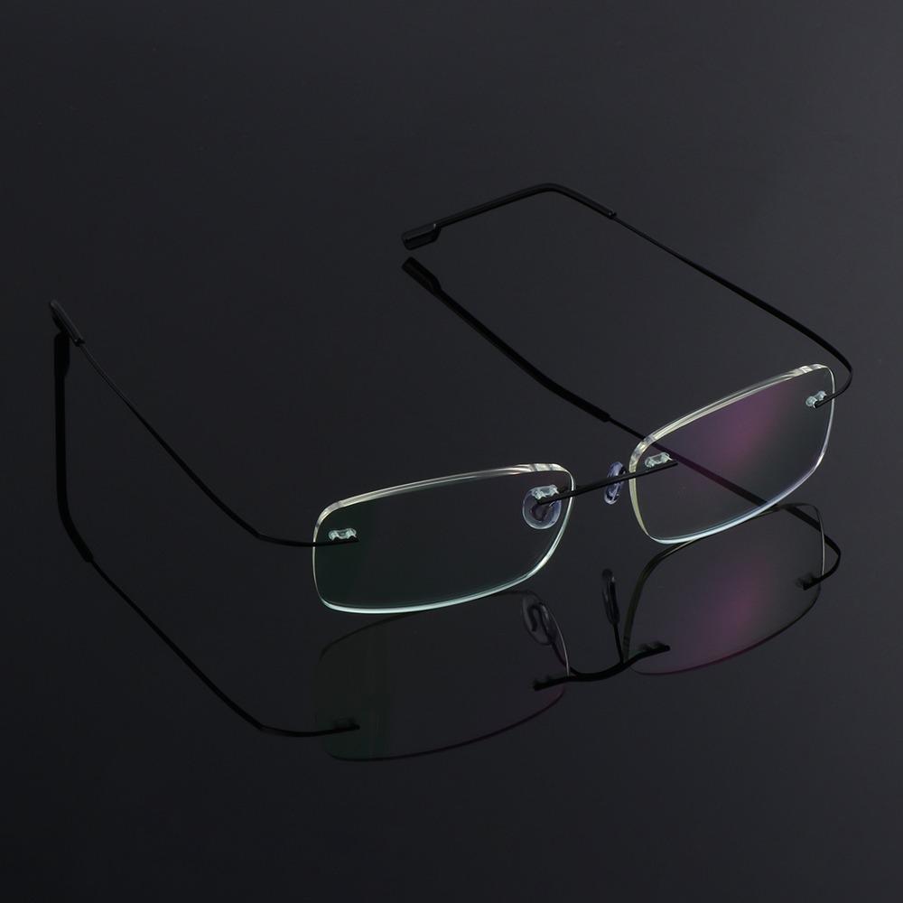 Очки Очки без оправы Очки для пресбиопов Очки для чтения Память Титан Ультралегкие