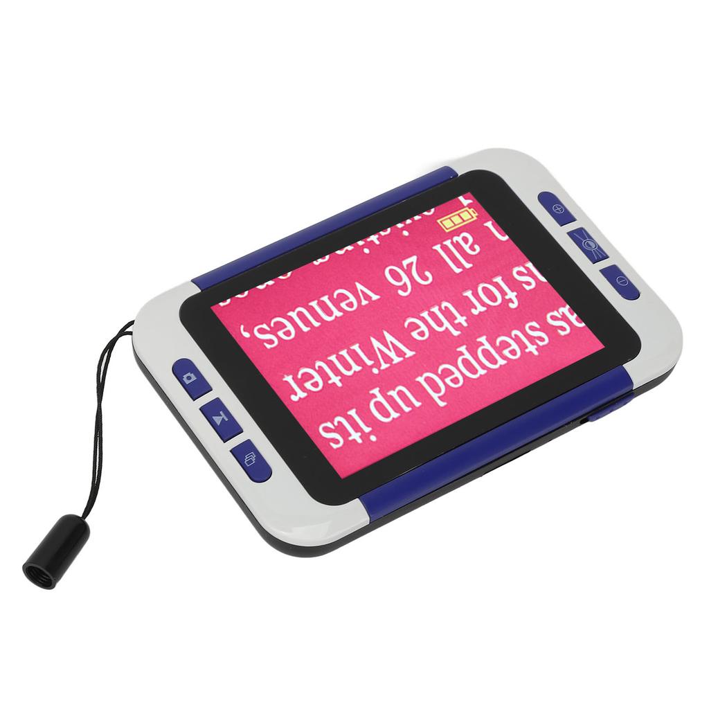 Handheld Video Digital Magnifier 26 Color Modes Electronic Reading Aids for Far Near View 2‑48X 110‑240V EU Plug