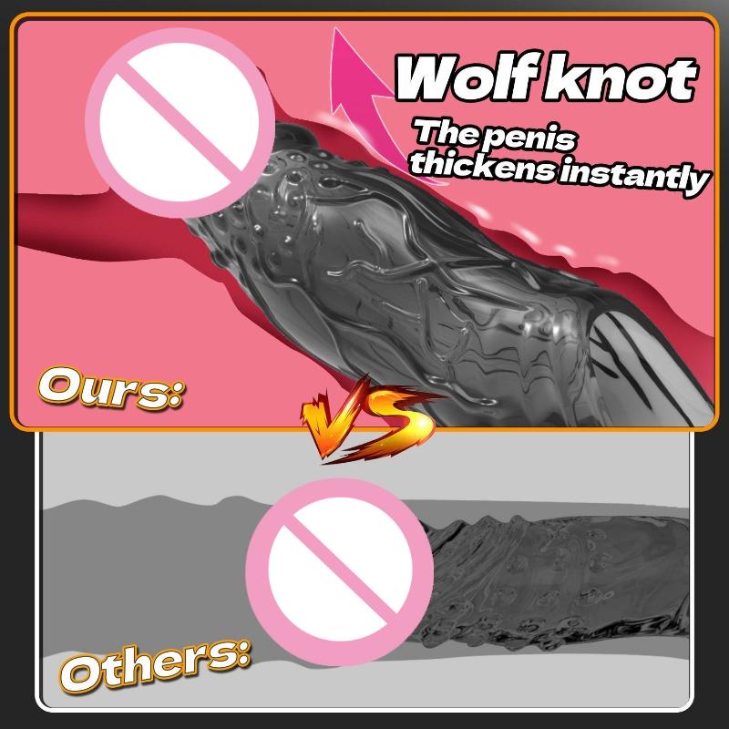 Реалистичная насадка для увеличения пениса, удлинитель, гейское кольцо для члена, презерватив, задержка эякуляции, товары для взрослых для мужчин