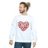 Disney Mens Mickey Mouse Heart Silhouette Sweatshirt
