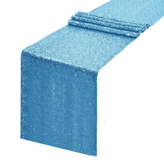 Скатерть с пайетками 12x71 дюймов Блестящая скатерть Украшение праздничного стола