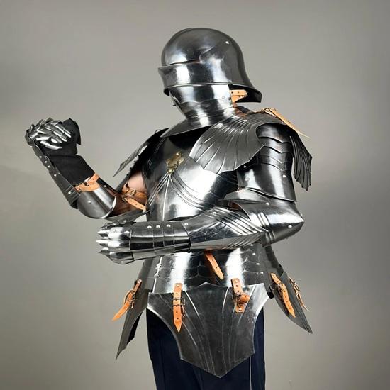 Немецкий готический доспех Средневековый рыцарский полудоспех 15 век Ларп Косплей Доспех Лучший подарок для него