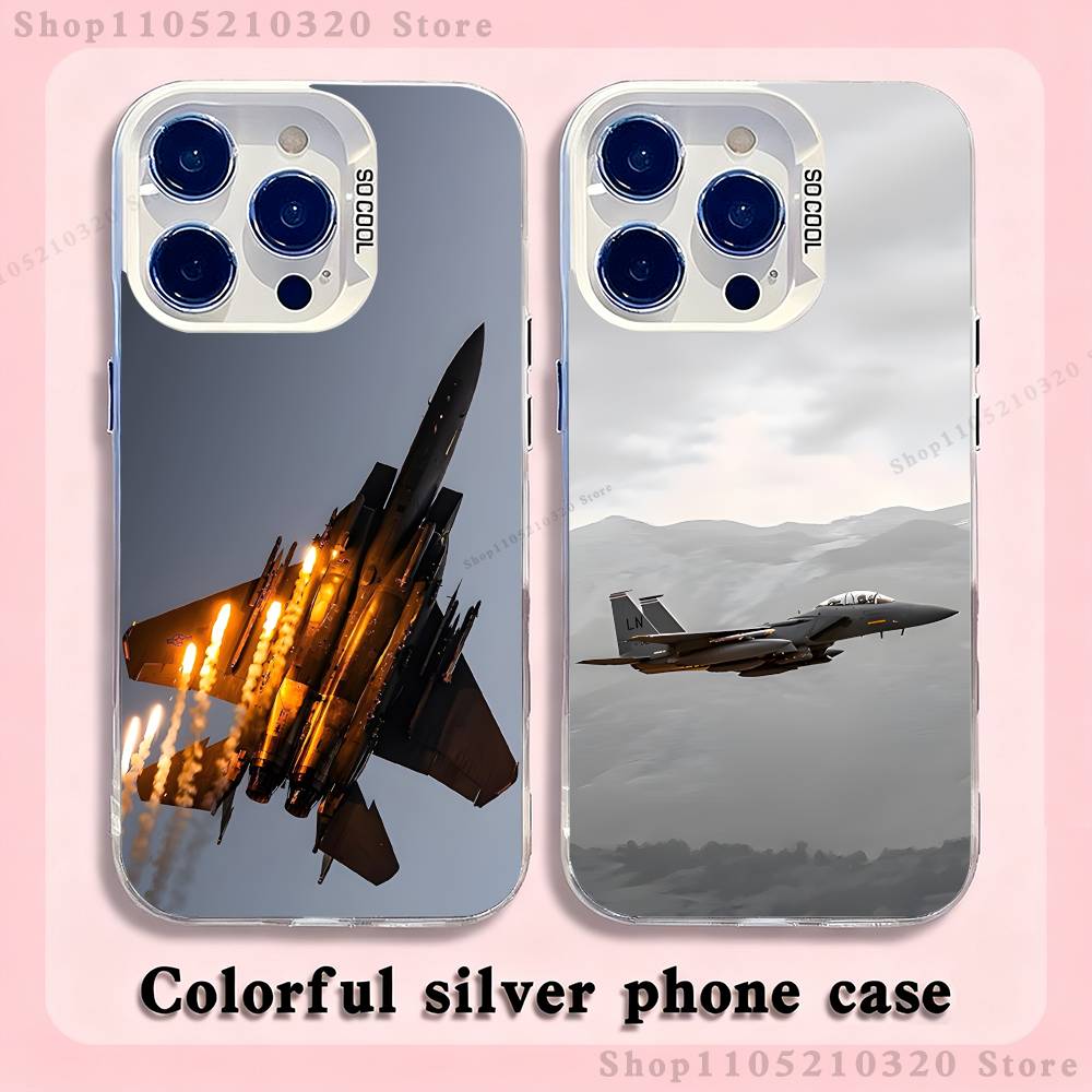 Чехол для телефона с изображением истребителей F-F-22 S-SU-57 для iPhone 17,16,15,14,13,12,11,Mini,Pro,E,MAX Белый Матовый Силиконовый Белый Чехол