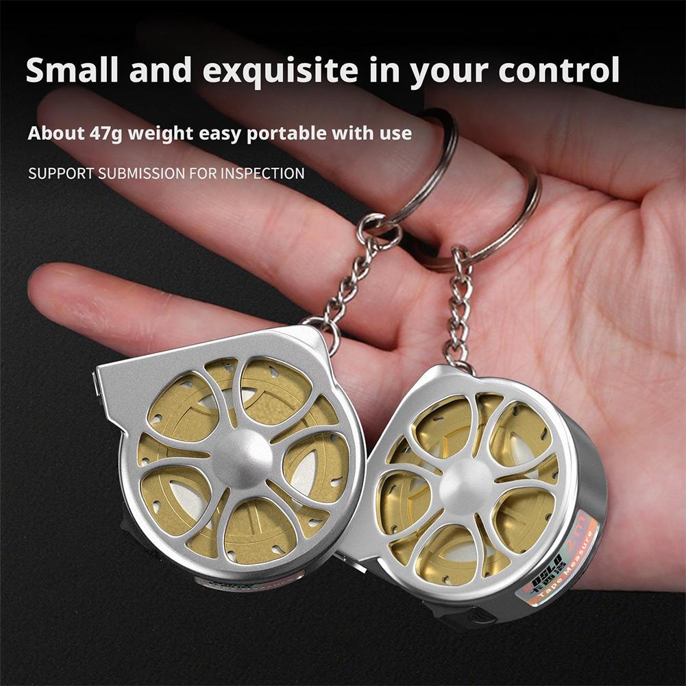 Мини рулетка 2 м выдвижная легко читаемая брелок измерительная лента, дюймовая/метрическая шкала карманная рулетка для инженера