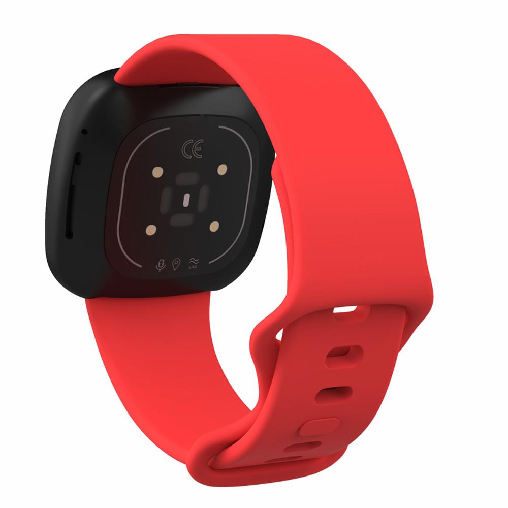 22.5mm Soft Silicone Watch Strap Replacement for Fitbit Versa 3/Sense [Size: L]