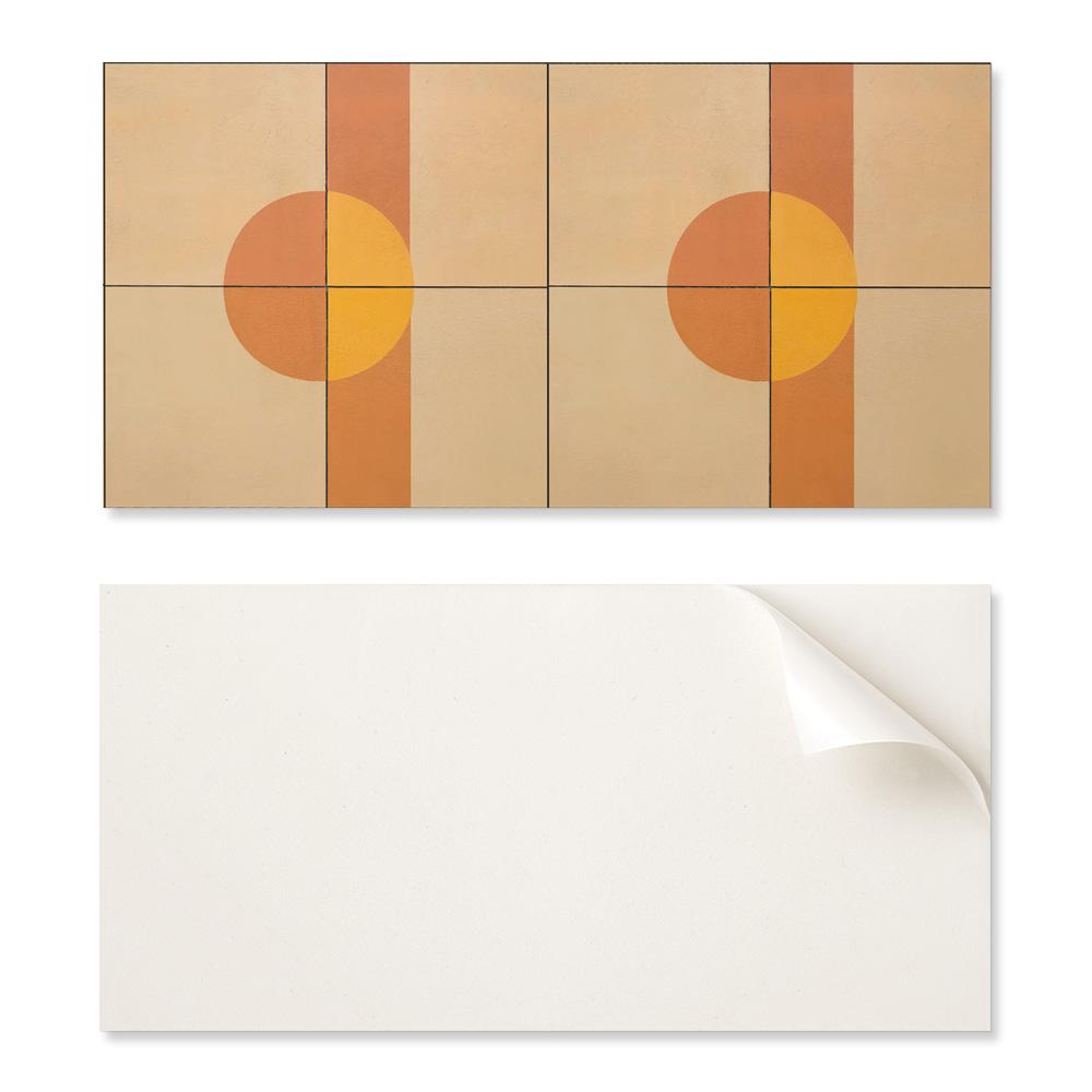 Panel Samoprzylepny Z Nadrukiem - Idealny Do Kuchni 120X60 Cm Abstrakcyjny Wzór Geometryczny