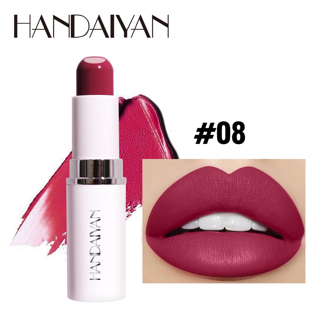 HANDAIYAN Lipstick Lippenstift, Twa-in-ien, Hert-LIP, Reade Froulike Matte Hydraterend En Hydraterend Is Net Maklik Te Ferklearjen