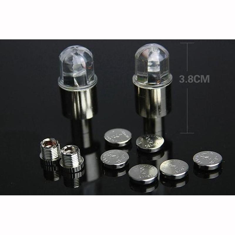 Автомобильные аксессуары, принадлежности для велосипеда, неоновые синие стробоскопические светодиодные колпачки для вентилей шин, 2 шт./комплект