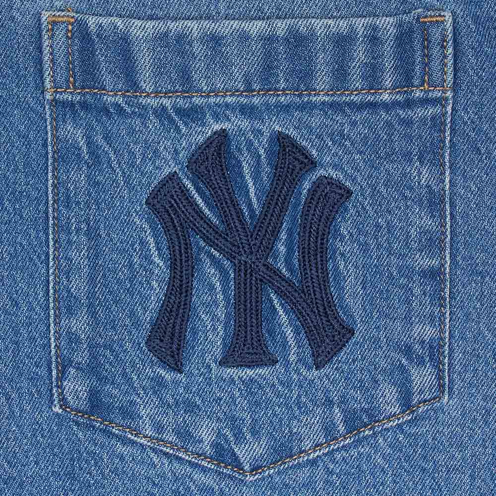 MLB Джинсовая куртка New York Yankees Унисекс Синяя 3ADRV0144-50INS