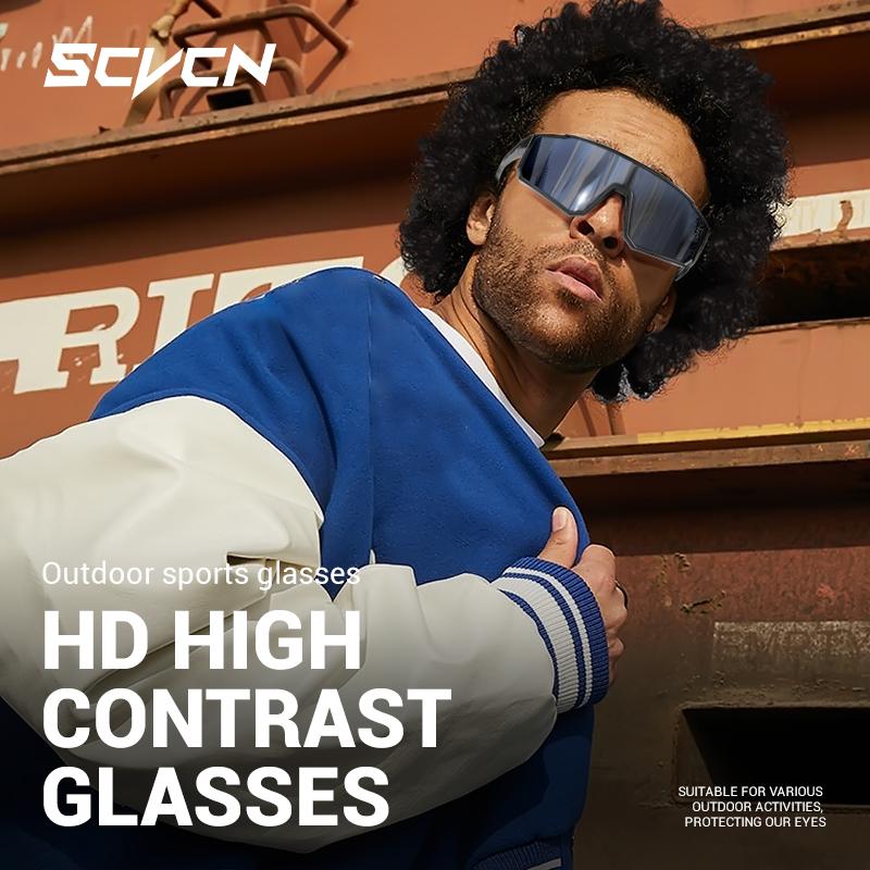 SCVCN Trendy Hot Sunglasses UV400 Protection Outdoor Fashion Sports Glasses Men Women Aesthetically Pleasing Street Photography 7