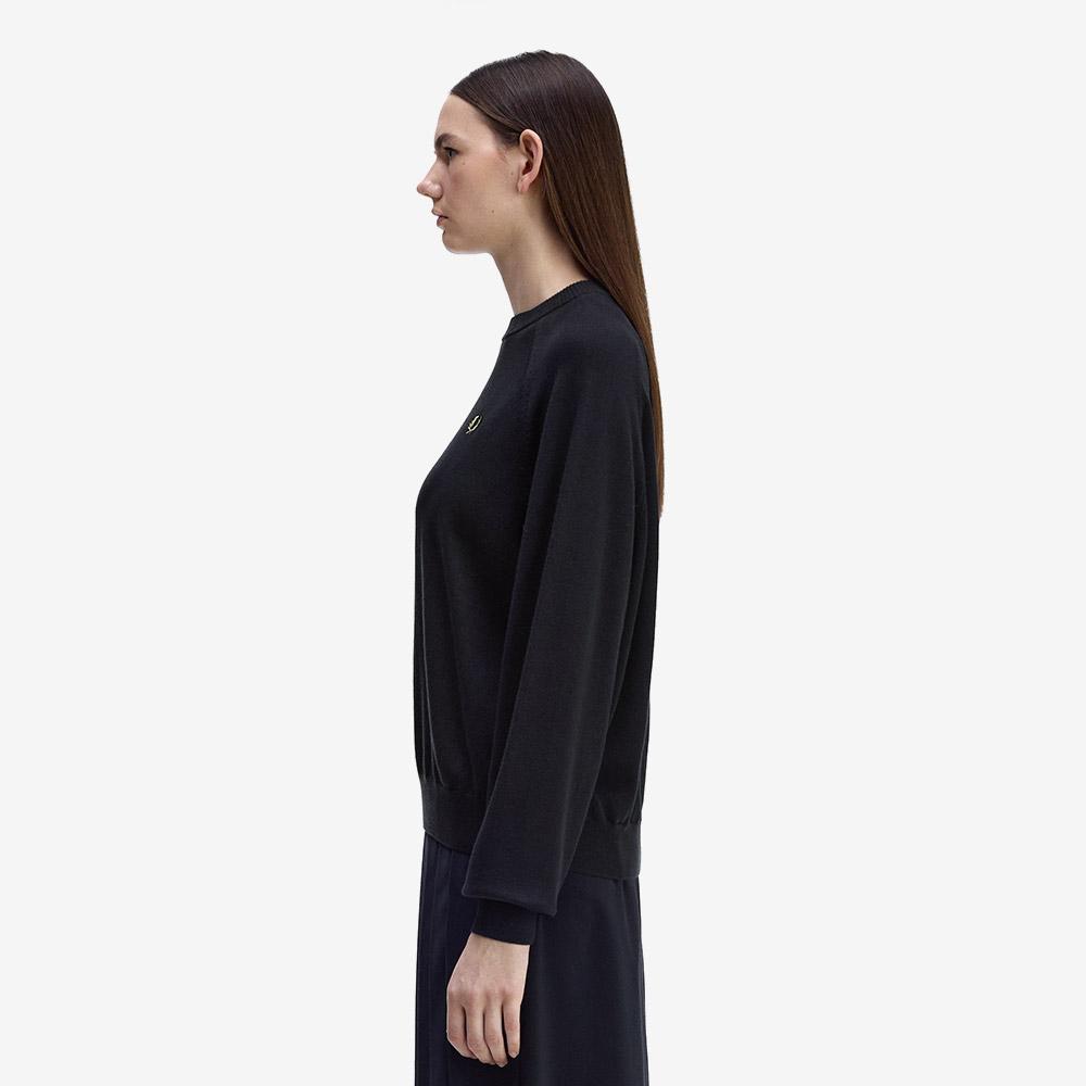 FRED PERRY [Womens] Crewneck Knit - Black Afpf2531117-102