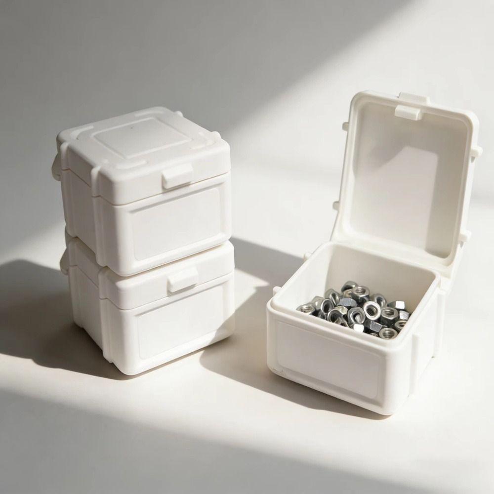 1Pcs PET Material Small Hardware Storage Box for Screws Nuts Electronic Components