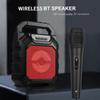 Portable BT Karaoke Machine Rechargeable Cordless Outdoor Speaker Battery Powered with Microphone