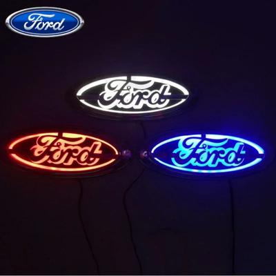 Автомобильная наклейка Ford 14.5X5.6см Автомобильная светодиодная эмблема для Ford Kuga Focus Mondeo Mustang Fusion Mk2 Mk3 Fiesta Mk6 Explorer Логотип Значок