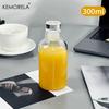 1 шт. Прозрачная бутылка для воды 300/500/750 мл Стеклянная спортивная бутылка для воды Большая емкость с защитой от протечек Для Кофе Сока Чая