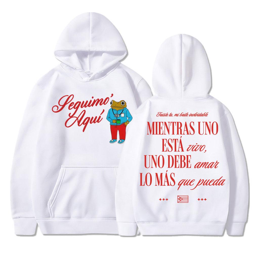 Rapper BAD BUNNY Music Album Hoodies Fashion Music Unisex Sweatshirt Fleece Oversized Casual Pullovers Streetwear Fans Gifts