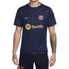 Новая мужская футболка Nike Fc Barcelona Academy Pro Home Nike Dri FIT для футбола, предматчевая, с коротким рукавом FN9648-411