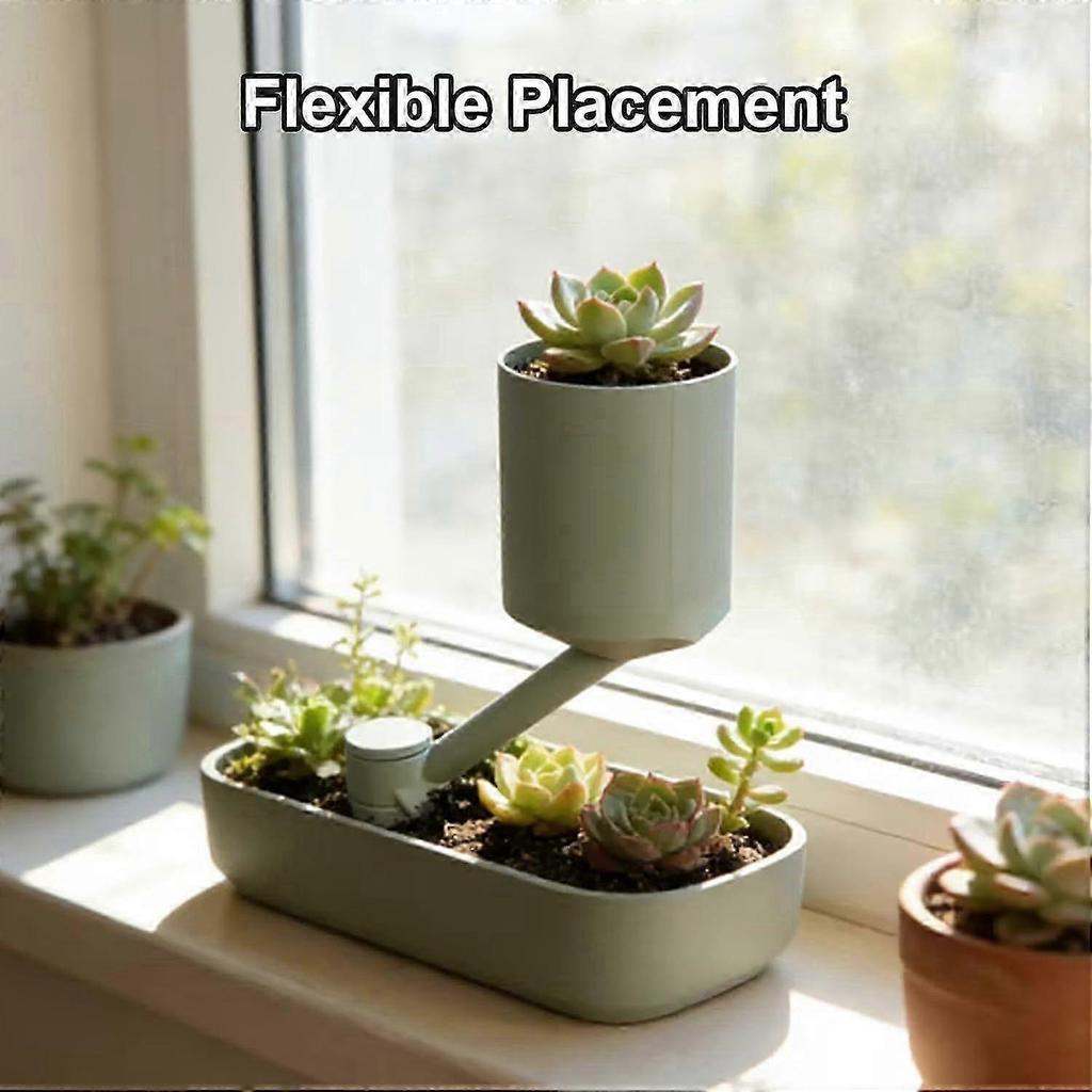 3D Printed Planter with Creative Plant, Vertical Independent Rotating Planter Pot, Space Saving Suspended Flowerpot, Modern Vase Holder for Succulents
