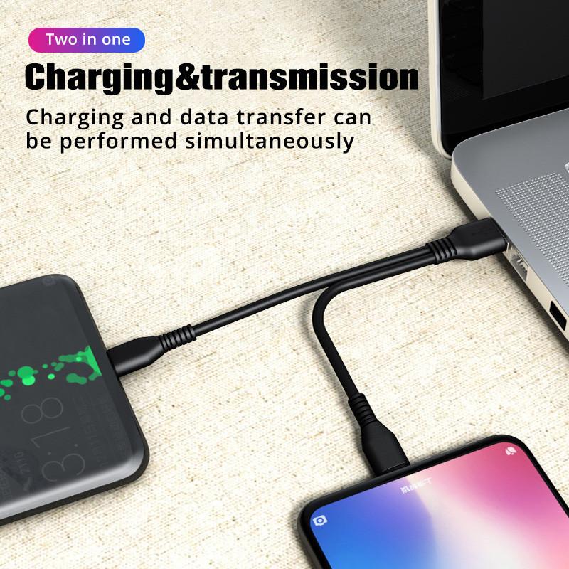1 шт. 2 в 1 USB Type C Micro USB C кабель для быстрой зарядки мобильного телефона для Huaiwei Samgsung Xiaomi Type C шнур для зарядки провод