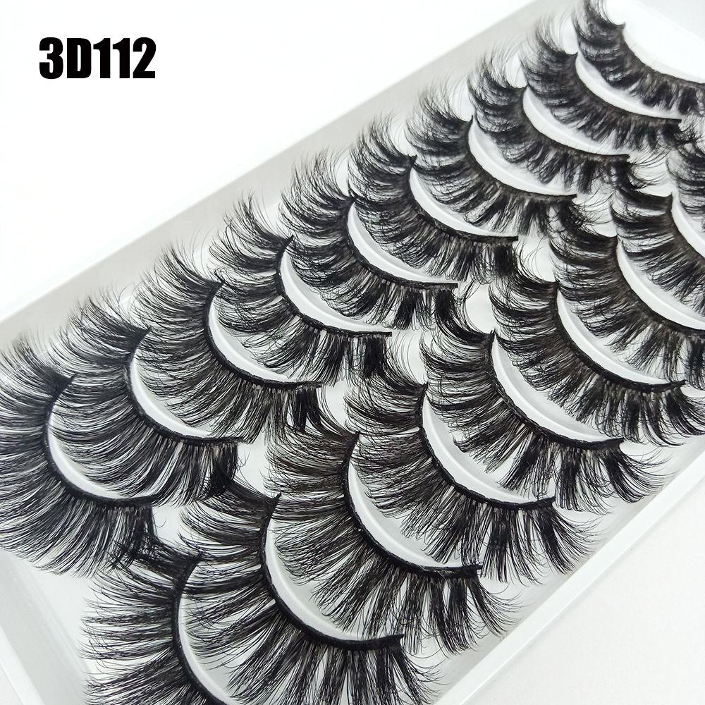 Многослойный эффект Wispies Пушистые Полный объем Густые Накладные ресницы 3D Норковый волос Наращивание ресниц