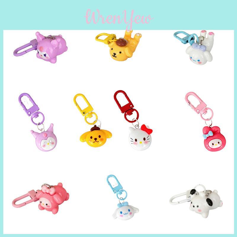 Adorable Cartoon Round Face Keychain Pendant Japanese Sweet Girl Heart Backpack Accessory Bestie Gift