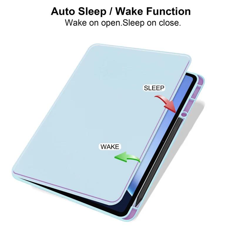 For OPPO Pad 4 Pro 13.2 inch Case OPD2409 360 Rotating Stand Tablet Funda for OPPO Pad4 Pro 13.2" Pencil Holder Clear back